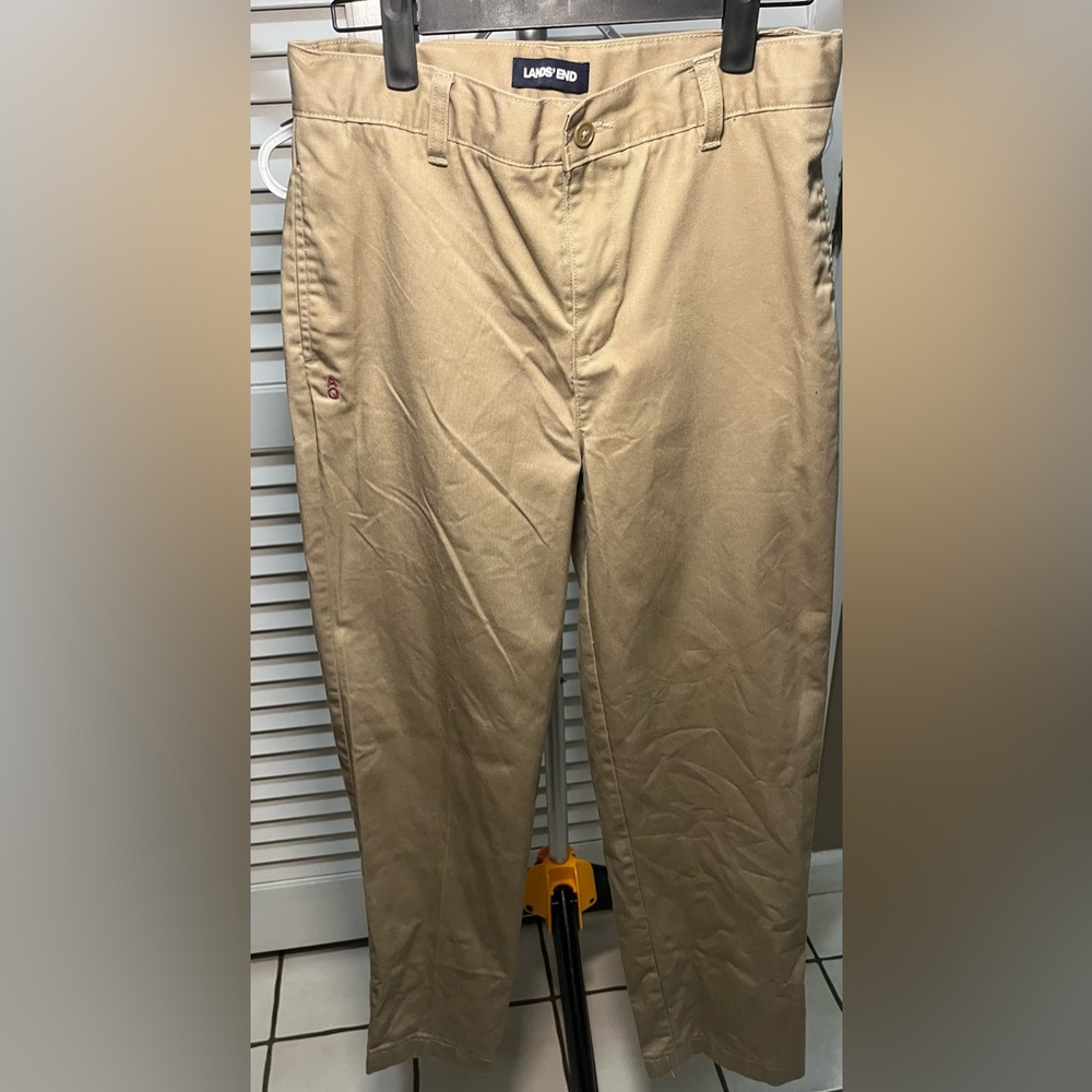 Land's End Girl's Khaki Pants Size 16